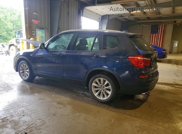 5UXWX9C52G0D75188 2016 BMW X3 Blue Հետևի ձախ