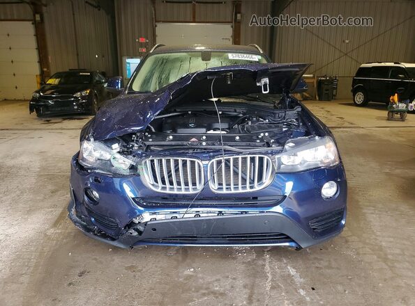 5UXWX9C52G0D75188 2016 BMW X3 Blue Դիմացի տեսք