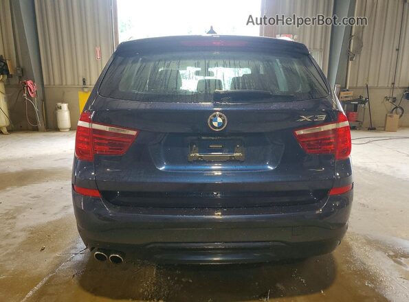 5UXWX9C52G0D75188 2016 BMW X3 Blue Հետևի տեսք