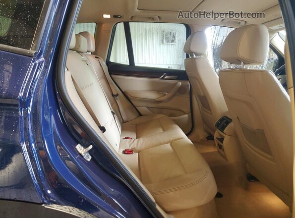 5UXWX9C52G0D75188 2016 BMW X3 Blue Սալոնի հետևի տեսք