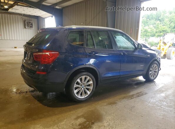 5UXWX9C52G0D75188 2016 BMW X3 Blue Հետևի աջ