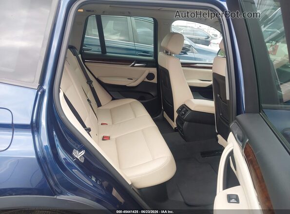 5UXWX9C52G0D89415 2016 BMW X3 Blue Vista de la etiqueta del VIN