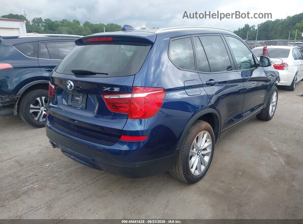 5UXWX9C52G0D89415 2016 BMW X3 Blue Trasero derecho
