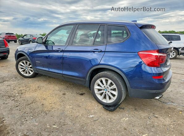 5UXWX9C53G0D75877 2016 BMW X3 Blue Rear left