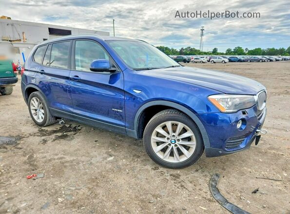 5UXWX9C53G0D75877 2016 BMW X3 Blue Front right