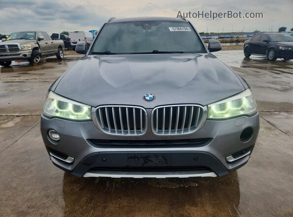 5UXWX9C53G0D90203 2016 BMW X3 Gray Front view