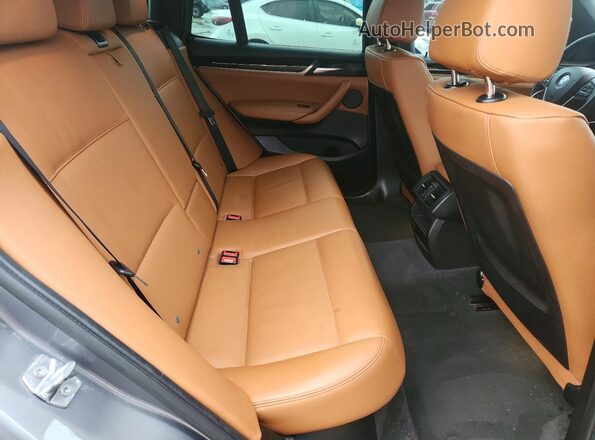 5UXWX9C53G0D90203 2016 BMW X3 Gray Rear seats view