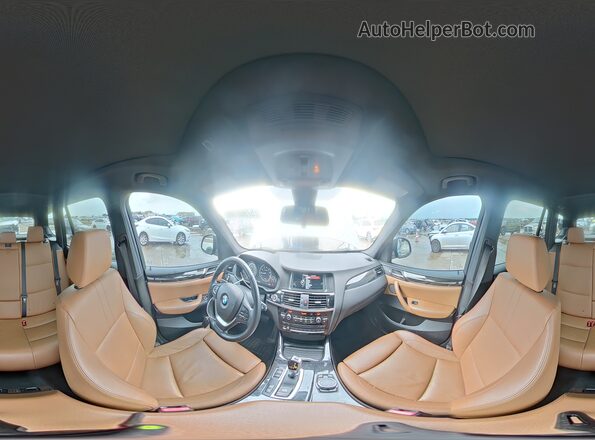 5UXWX9C53G0D90203 2016 BMW X3 Gray VIN sticker view