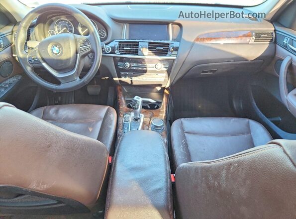 5UXWX9C53H0T04659 2017 BMW X3 Black Вид панелі приладів