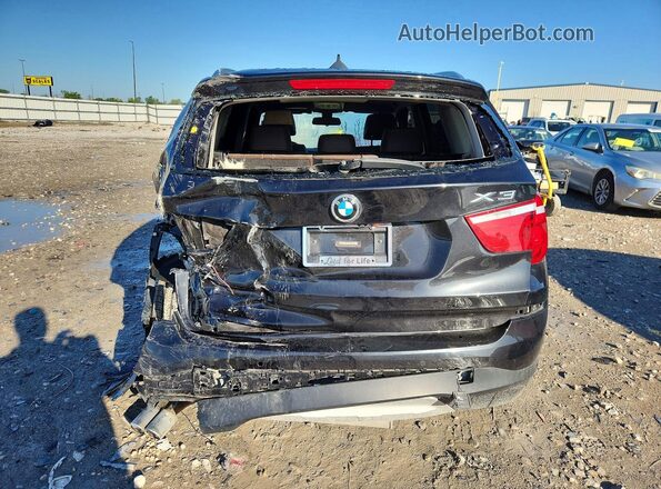 5UXWX9C53H0T04659 2017 BMW X3 Black Вид ззаду