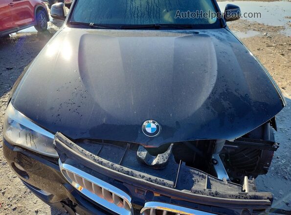5UXWX9C53H0T04659 2017 BMW X3 Black Вид підкапотного простору