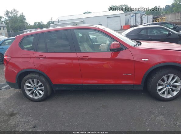 5UXWX9C54G0D82157 2016 BMW X3 Red Vista interior trasera