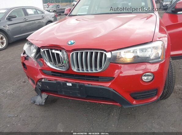 5UXWX9C54G0D82157 2016 BMW X3 Red Vista frontal