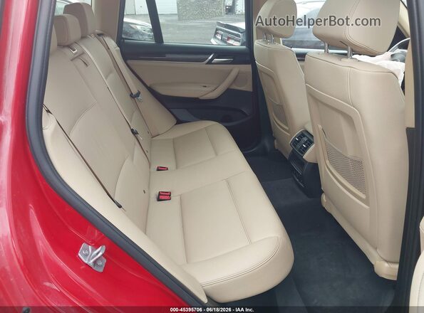 5UXWX9C54G0D82157 2016 BMW X3 Red Vista de la etiqueta del VIN