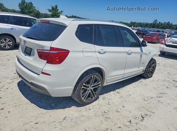 5UXWX9C55G0D72947 2016 BMW X3 Белый Задняя правая четверть
