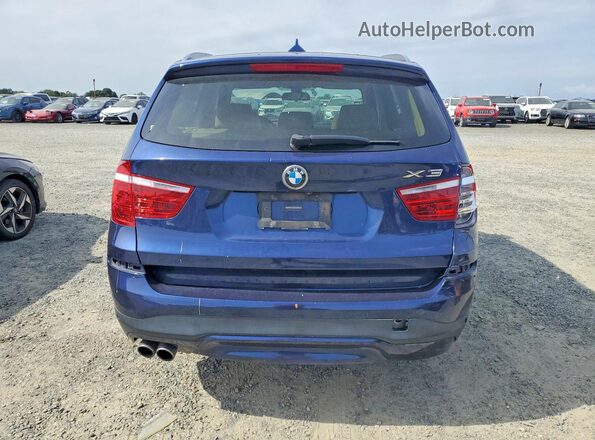 5UXWX9C55G0D76626 2016 BMW X3 Blue Widok z tyłu