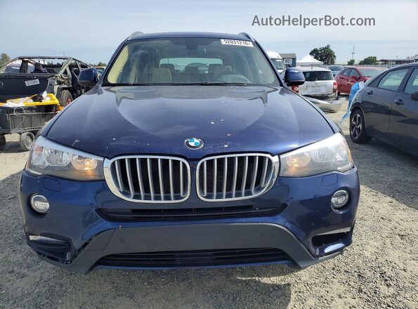 5UXWX9C55G0D76626 2016 BMW X3 Blue Widok z przodu