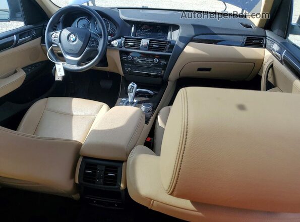 5UXWX9C55G0D76626 2016 BMW X3 Blue Widok deski rozdzielczej