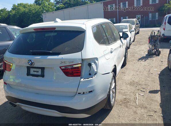 5UXWX9C55G0D94981 2016 BMW X3 White Задня права чверть