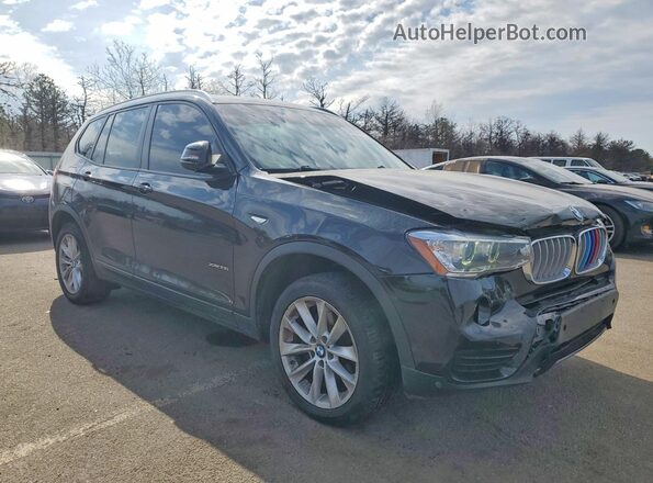 5UXWX9C55H0T02167 2017 BMW X3 Black Передня права чверть