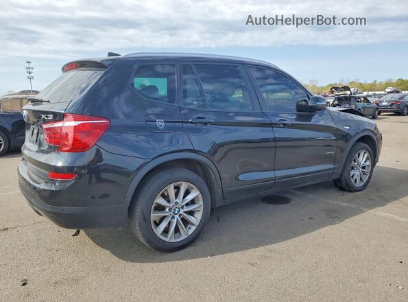 5UXWX9C55H0T02167 2017 BMW X3 Black Задня права чверть
