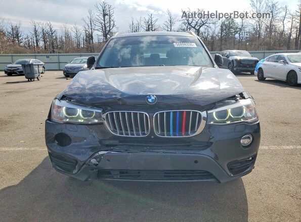 5UXWX9C55H0T02167 2017 BMW X3 Black Вид спереду