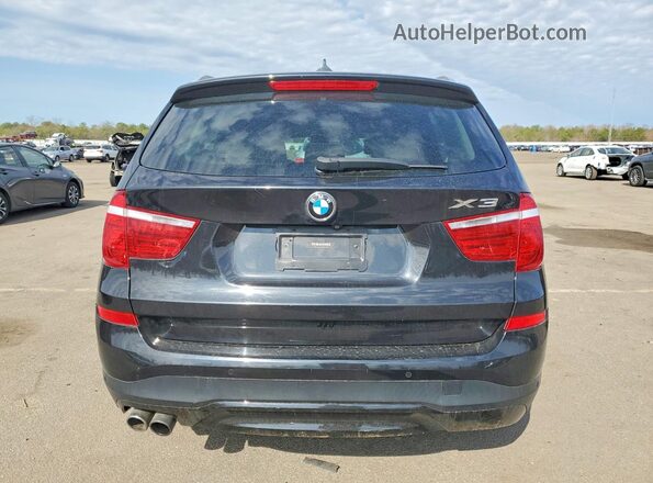 5UXWX9C55H0T02167 2017 BMW X3 Black Вид ззаду