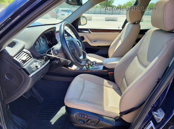 5UXWX9C56G0D73413 2016 BMW X3 Blue 