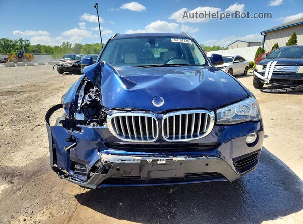 5UXWX9C56G0D73413 2016 BMW X3 Blue 