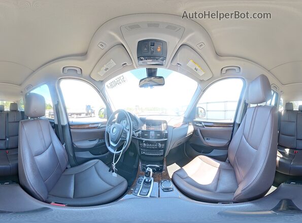 5UXWX9C56G0D80748 2016 BMW X3 Blue 360 interior view
