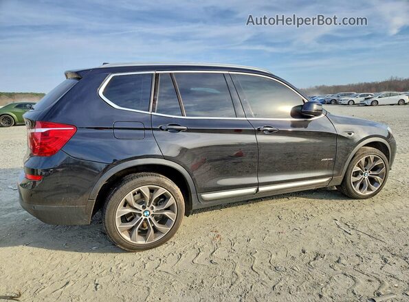 5UXWX9C56H0T01576 2017 BMW X3 Black Հետևի աջ