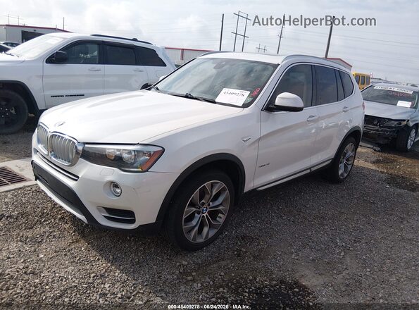 5UXWX9C57G0D79043 2016 BMW X3 White Vista tres cuartos delantera izquierda