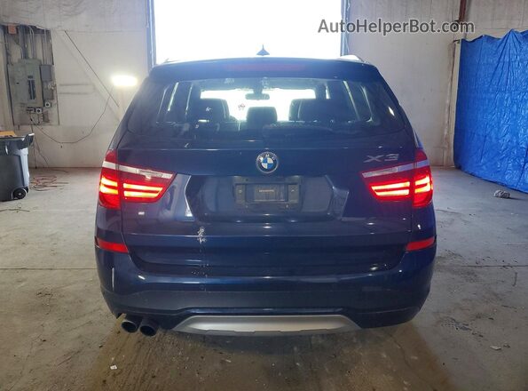 5UXWX9C57G0D83481 2016 BMW X3 Синий Вид сзади