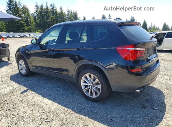 5UXWX9C57H0T00680 2017 BMW X3 Black Trasero izquierdo