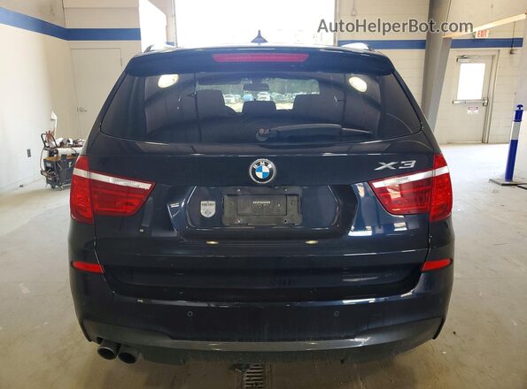 5UXWX9C57H0T04602 2017 BMW X3 Blue უკანა ხედი