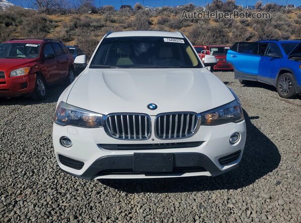 5UXWX9C57H0T06589 2017 BMW X3 White Front view