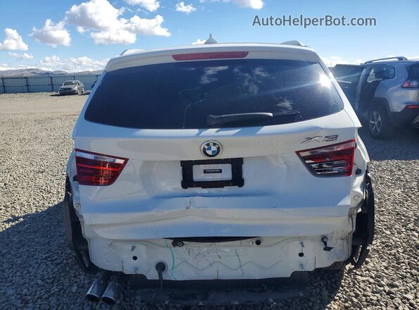 5UXWX9C57H0T06589 2017 BMW X3 White Rear view