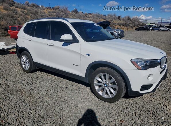 5UXWX9C57H0T06589 2017 BMW X3 White Front right