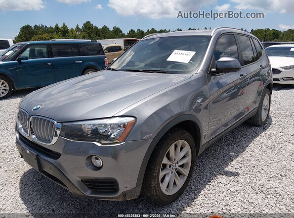 5UXWX9C58H0D99013 2017 BMW X3 Серый Передняя левая четверть