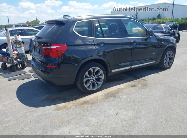 5UXWX9C59G0D95082 2016 BMW X3 Black Задня права чверть
