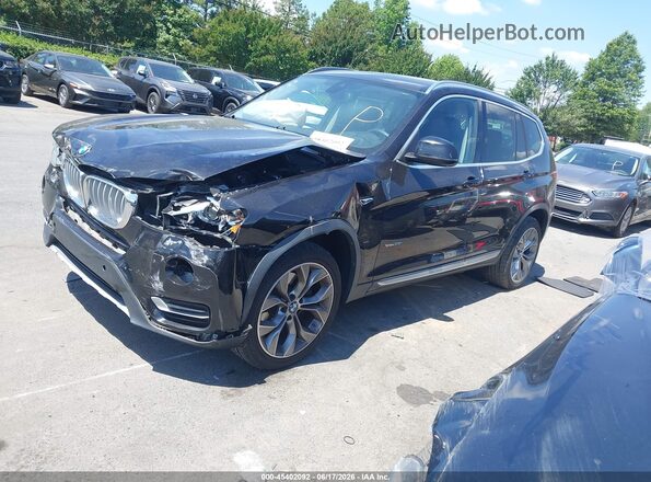 5UXWX9C59G0D95082 2016 BMW X3 Black Передня ліва чверть
