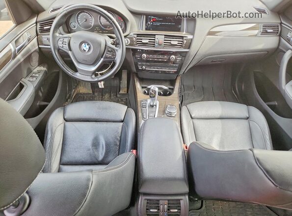 5UXWX9C5XG0D74936 2016 BMW X3 Gray Вид панелі приладів