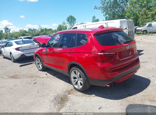 5UXWX9C5XG0D77917 2016 BMW X3 Красный Задняя левая четверть