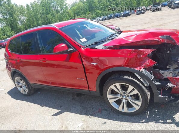 5UXWX9C5XG0D77917 2016 BMW X3 Красный Панорамный вид салона 360°