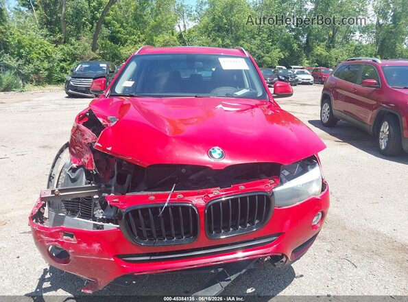 5UXWX9C5XG0D77917 2016 BMW X3 Красный Вид задней части салона