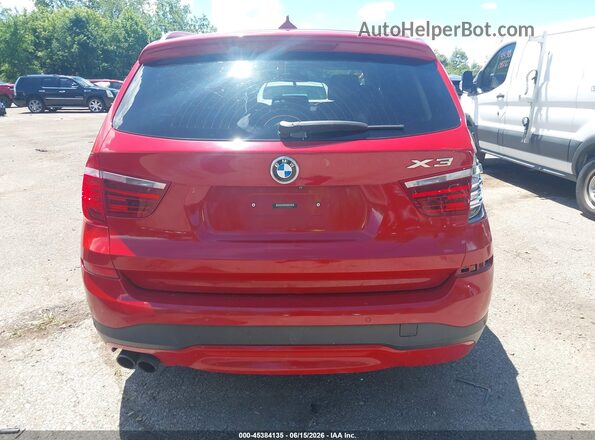 5UXWX9C5XG0D77917 2016 BMW X3 Красный 