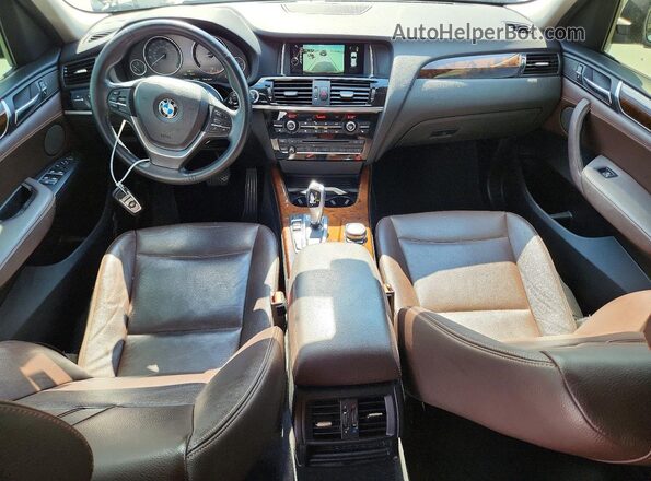 5UXWX9C5XG0D82308 2016 BMW X3 Black Առջևի վահանակի տեսք