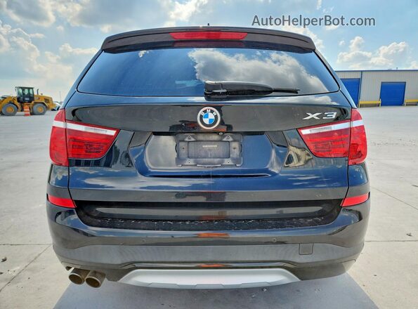 5UXWX9C5XG0D82308 2016 BMW X3 Black Հետևի տեսք