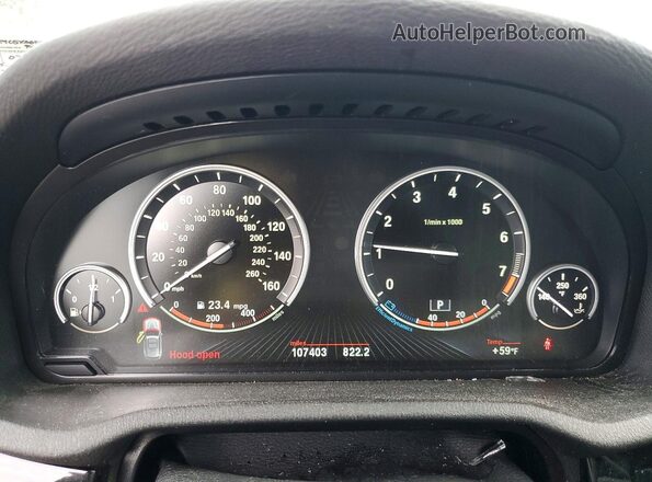 5UXWX9C5XG0D83880 2016 BMW X3 White Widok zestawu wskaźników