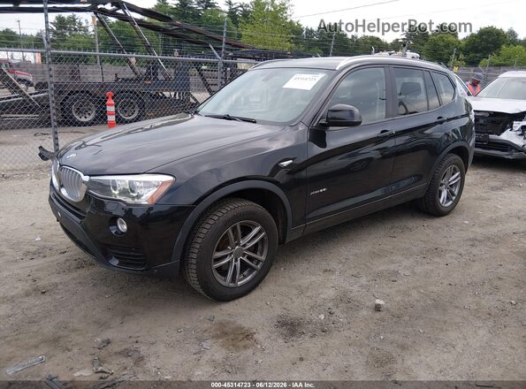 5UXWX9C5XG0D92658 2016 BMW X3 Черный Передняя левая четверть